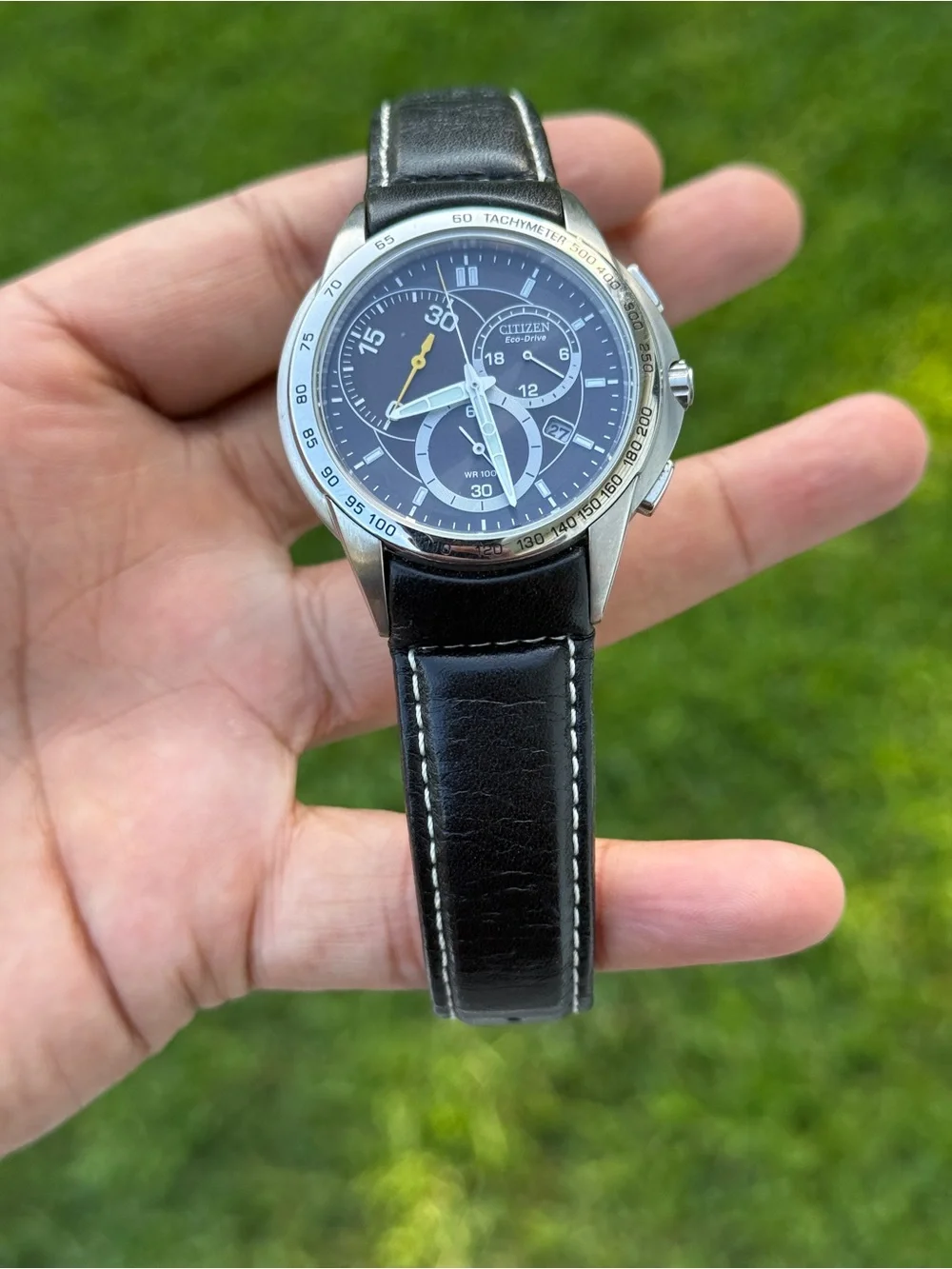CITIZEN Calibre 5700 Men's chronograph eco drive leather strap Watch